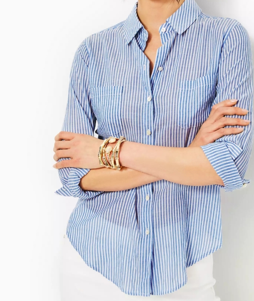 Lilly Pulitzer Button Down Top Sz XS